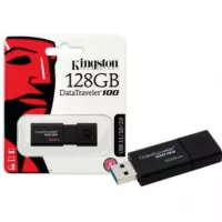 Memoria USB Kingston DataTraveler 100 G3 DT100G3 128 GB Color Negro