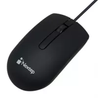 Mouse Nextep Alámbrico USB 1000 dpi Color Negro
