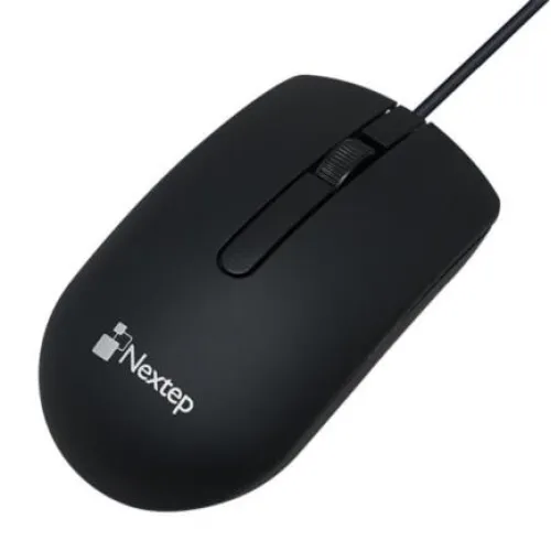 Mouse Nextep Alámbrico USB 1000 dpi Color Negro