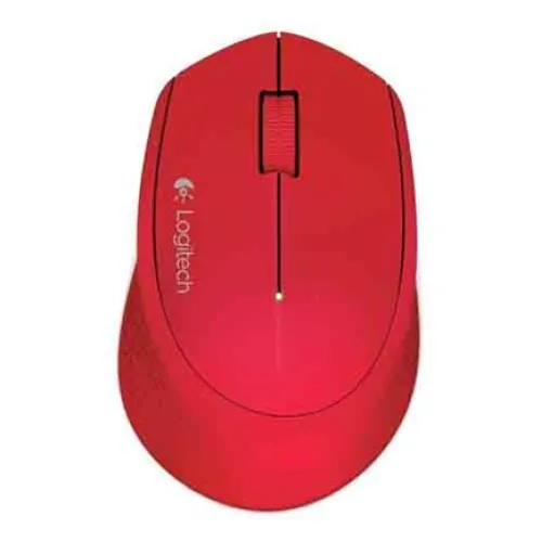 Mouse Óptico Logitech M280 Inalámbrico Color Rojo