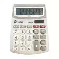 Calculadora Nextep 8 Dígitos Semi Escritorio Solar/Batería