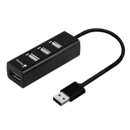 Mini Hub Nextep USB 2.0 Alta Velocidad 4 Puertos