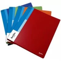 Folder Barrilito Plástico Carta Broche Metálico Presión C/6 Pzas