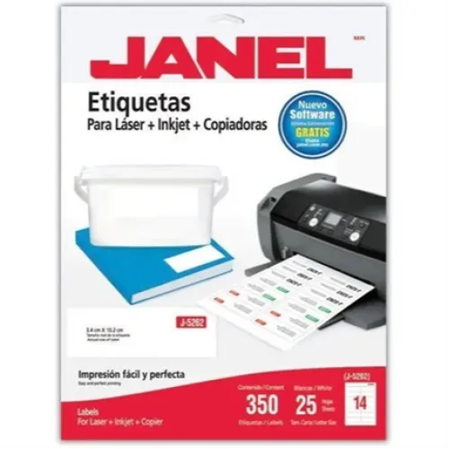 ETIQUETA JANEL 5262 LASER 34X102 MM 100H C/1400