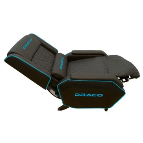 Sofá Gamer Reclinable Dragon XT Modelo Draco Color Negro-Azul (Silla)