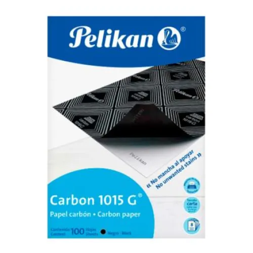 Papel Carbón Pelikan 1015 G Negro Carta C/100 Hojas
