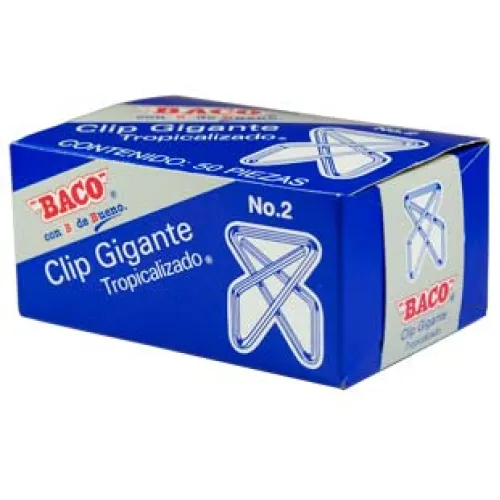CLIP BACO GIGANTE NO.2 C/50